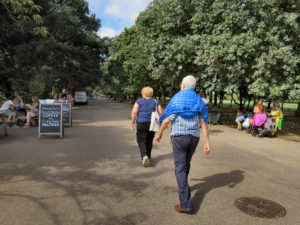 Man & Woman Walking