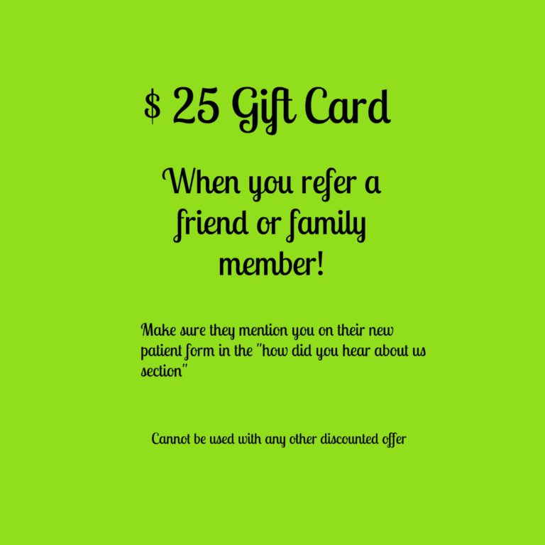 25 Gift card for referral