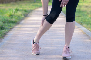 jogger feeling pressure and pain in leg for compartment syndrome